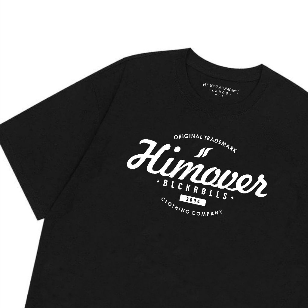 Himover.Co Tshirt Hitam Distro LOWCIRCLE FONT Reguler FIT Cotton Combat Soft 24s