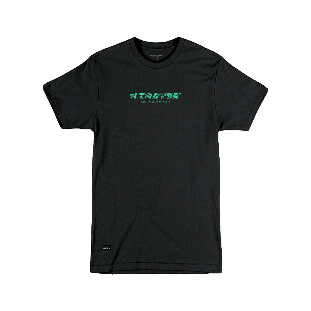 Himover.Co Tshirt Reguler Fit NIPON BEACH Hitam Cotton Combat Soft 24s