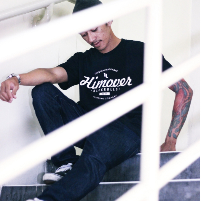 Himover.Co Tshirt Hitam Distro LOWCIRCLE FONT Reguler FIT Cotton Combat Soft 24s